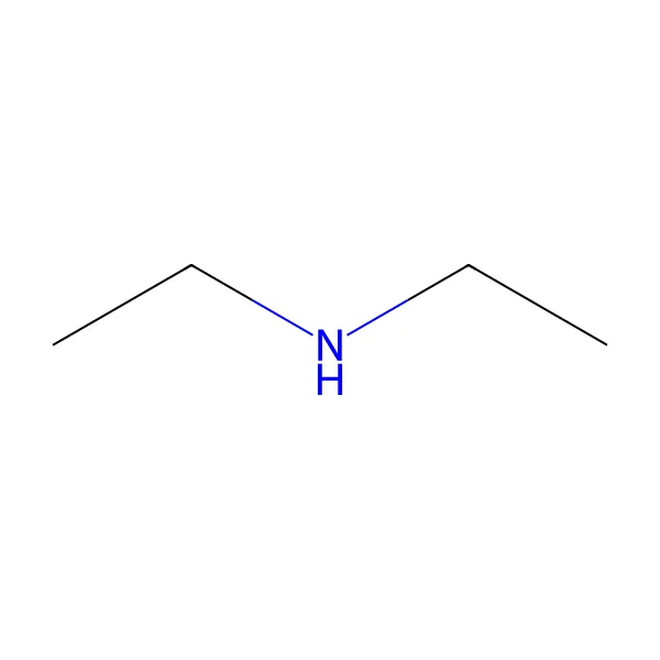 Dietilamin molekül yapısı — CAS 109-89-7