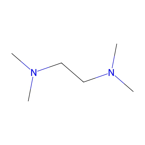 N,N,N',N'-Tetrametiletilendiamin molekül yapısı — CAS 110-18-9