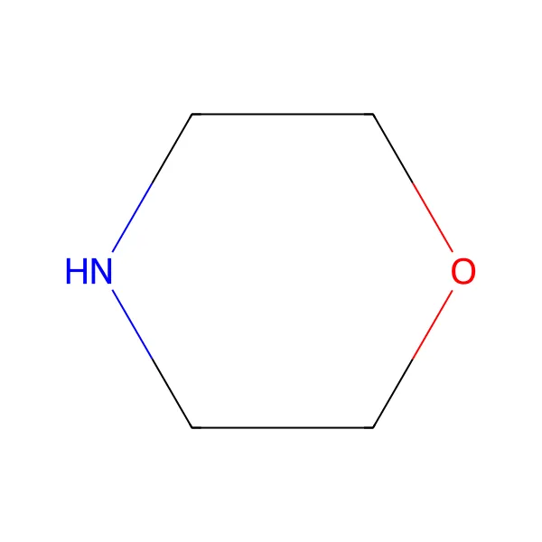 Morfolin molekül yapısı — CAS 110-91-8