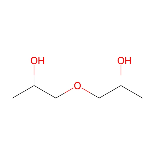 Bis(2-hidroksipropil) eter molekül yapısı — CAS 110-98-5
