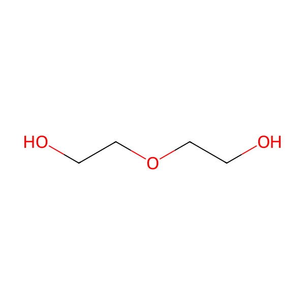 Dietilen glikol molekül yapısı — CAS 111-46-6