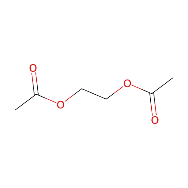 Etilen glikol diasetat molekül yapısı — CAS 111-55-7