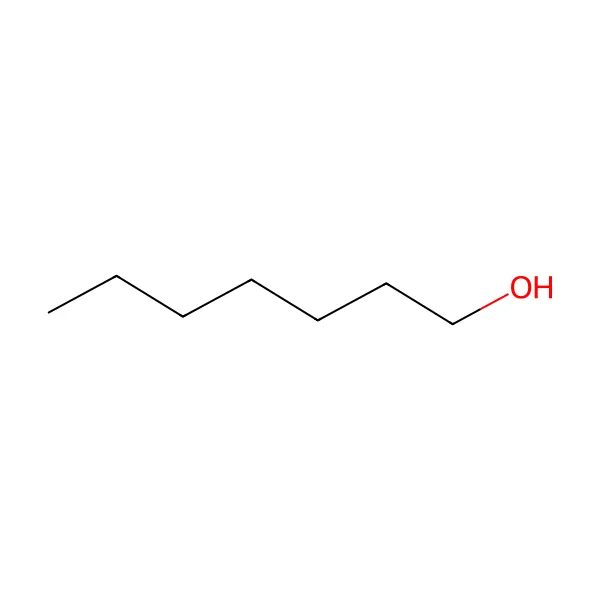 1-heptanol molekül yapısı — CAS 111-70-6