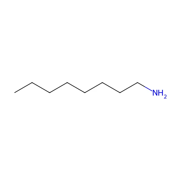 Oktilamin molekül yapısı — CAS 111-86-4