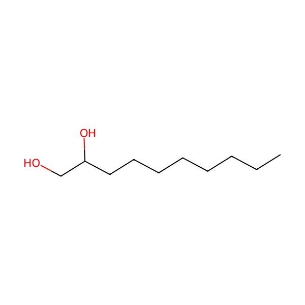 1,2-Dekandiol molekül yapısı — CAS 1119-86-4