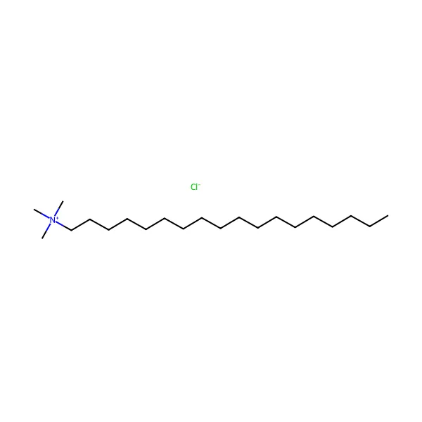 Steariltrimetilamonyum klorür molekül yapısı — CAS 112-03-8