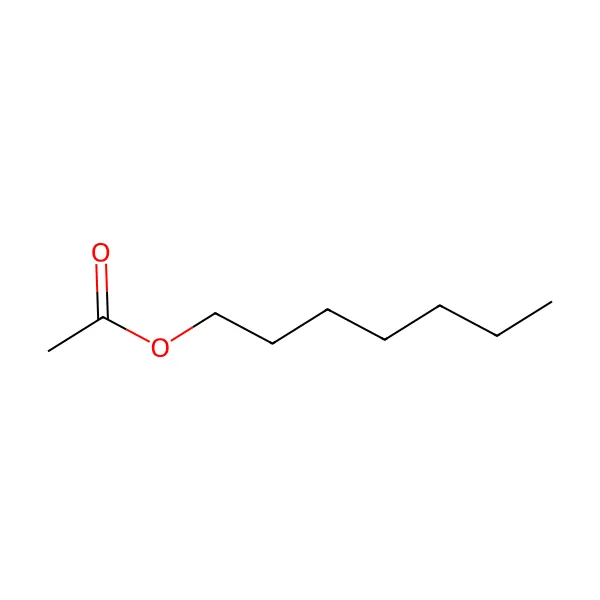 Heptil asetat molekül yapısı — CAS 112-06-1