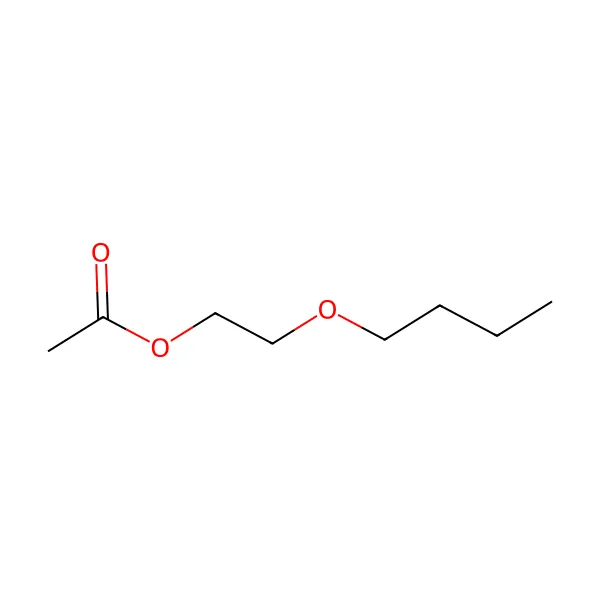 Glikol monobutil eter asetat molekül yapısı — CAS 112-07-2
