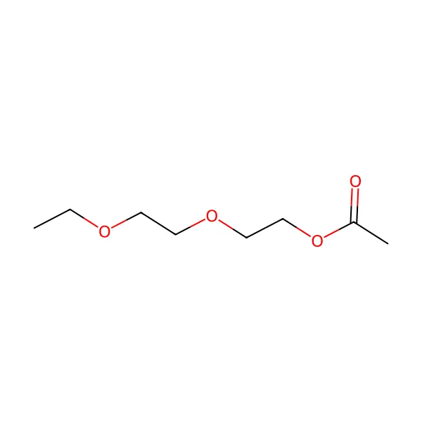Dietilen glikol monoetil eter asetat molekül yapısı — CAS 112-15-2