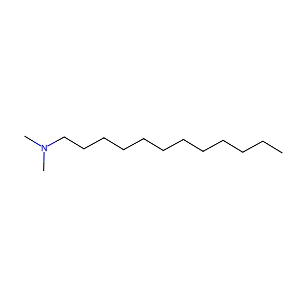 Laurildimetilamin molekül yapısı — CAS 112-18-5