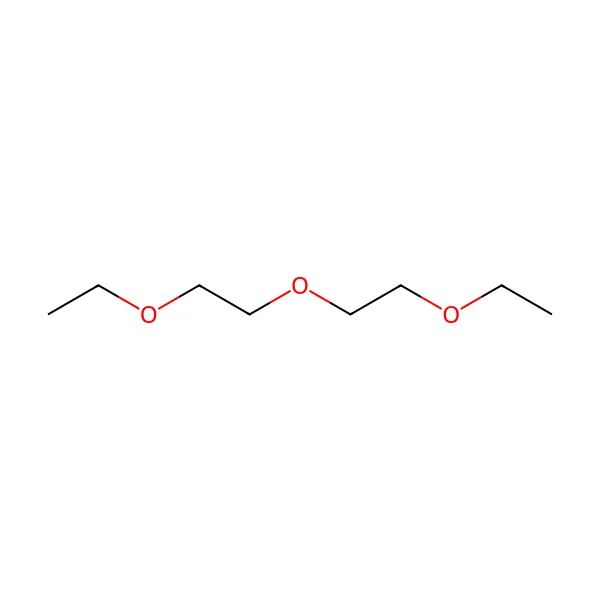 Dietilen glikol dietil eter molekül yapısı — CAS 112-36-7