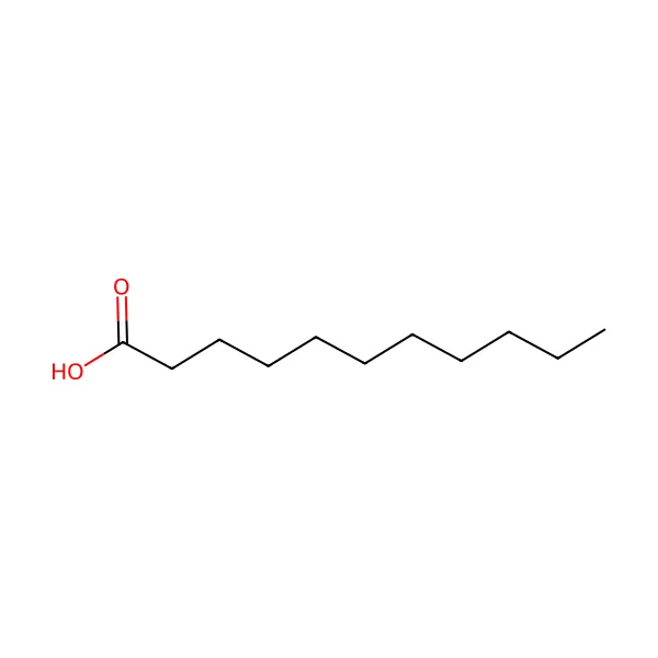 Undekanoik asit molekül yapısı — CAS 112-37-8