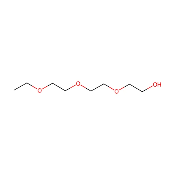 Trietilen glikol monoetil eter molekül yapısı — CAS 112-50-5
