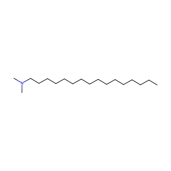 Dimetilheksadesilamin molekül yapısı — CAS 112-69-6