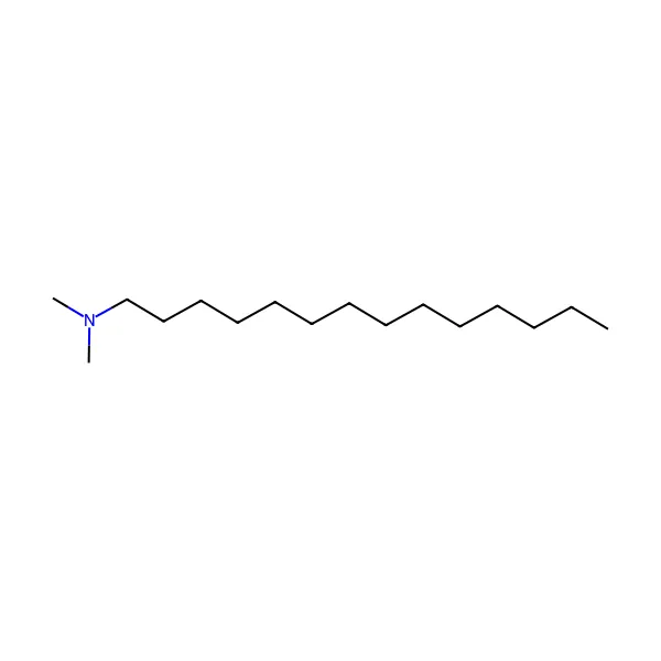 Tetradesildimetilamin molekül yapısı — CAS 112-75-4