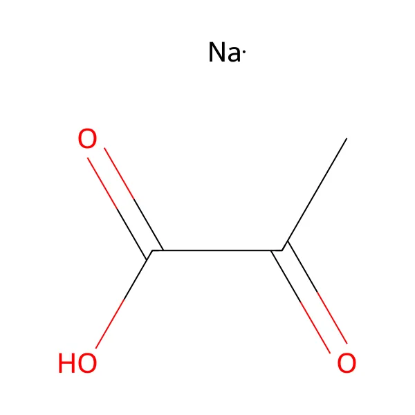 Sodyum piruvat molekül yapısı — CAS 113-24-6