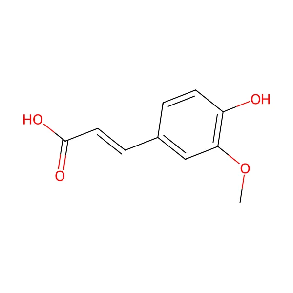 Ferulik asit molekül yapısı — CAS 1135-24-6