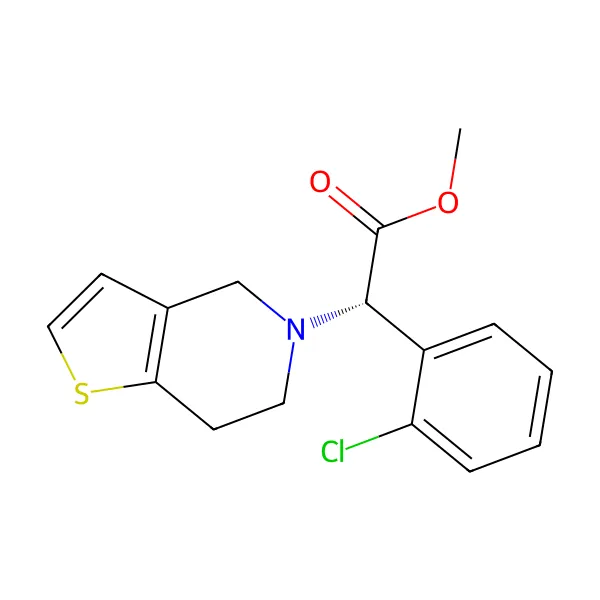Klopidogrel molekül yapısı — CAS 113665-84-2