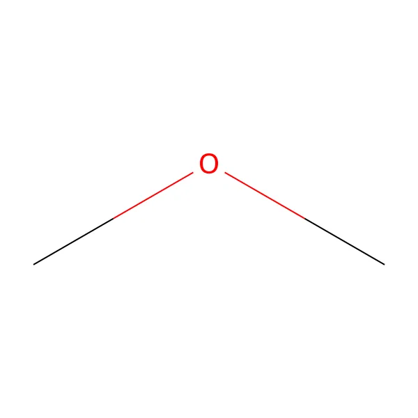 Dimetil eter molekül yapısı — CAS 115-10-6