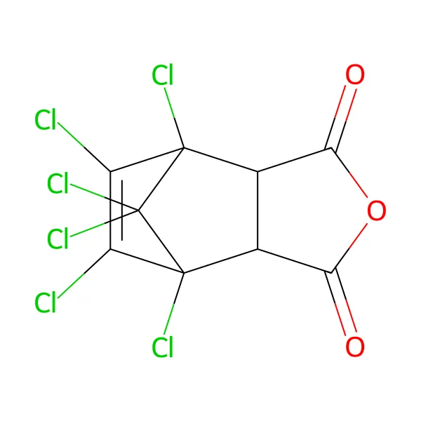 Klorendik anhidrit molekül yapısı — CAS 115-27-5