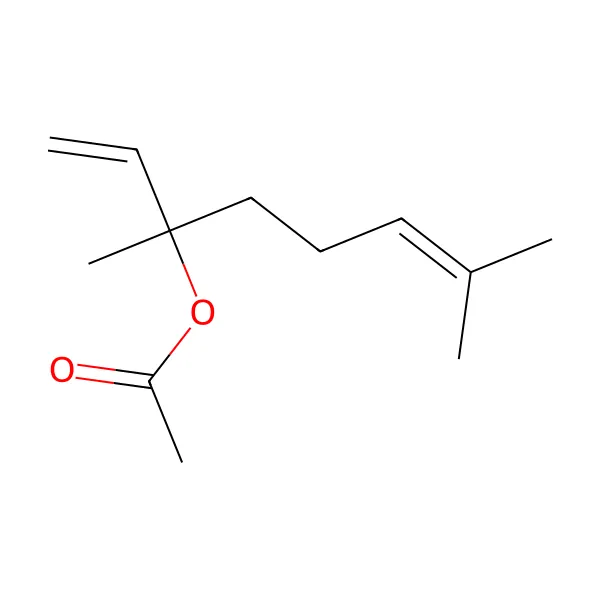 Linalil asetat molekül yapısı — CAS 115-95-7
