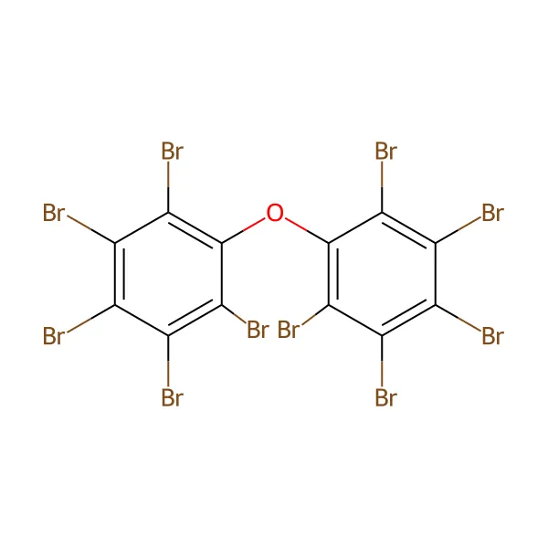 Dekabromodifenil oksit molekül yapısı — CAS 1163-19-5
