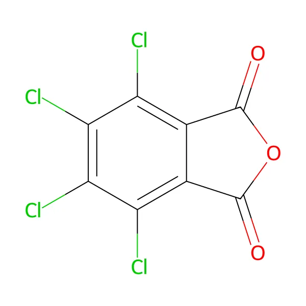 Tetrakloroftalik anhidrit molekül yapısı — CAS 117-08-8
