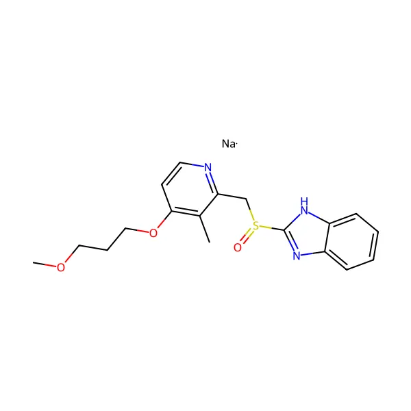 Rabeprazol sodyum molekül yapısı — CAS 117976-90-6