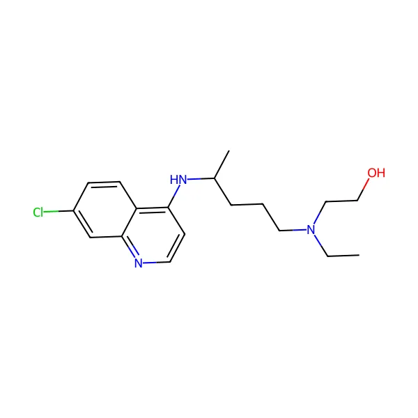 Hidroksiklorokin molekül yapısı — CAS 118-42-3