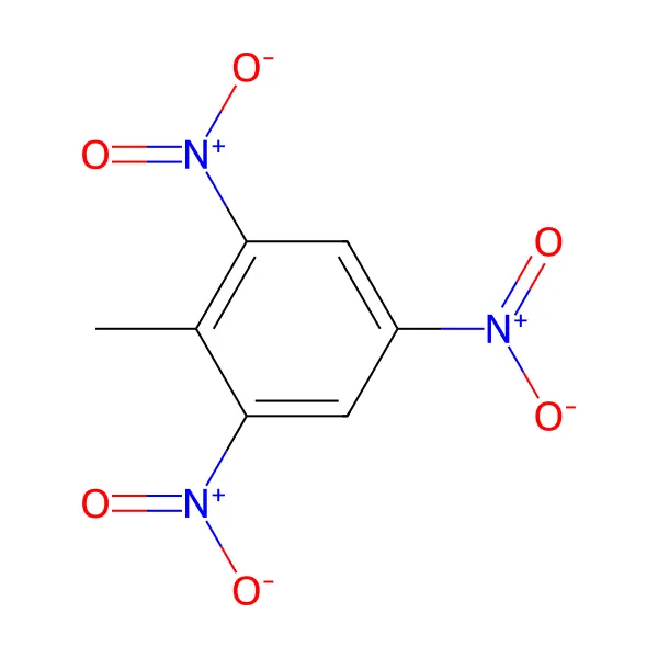 Trinitrotoluen molekül yapısı — CAS 118-96-7