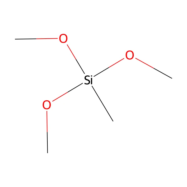 Metiltrimetoksisilan molekül yapısı — CAS 1185-55-3