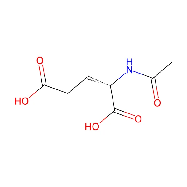 N-asetil-L-glutamik asit molekül yapısı — CAS 1188-37-0