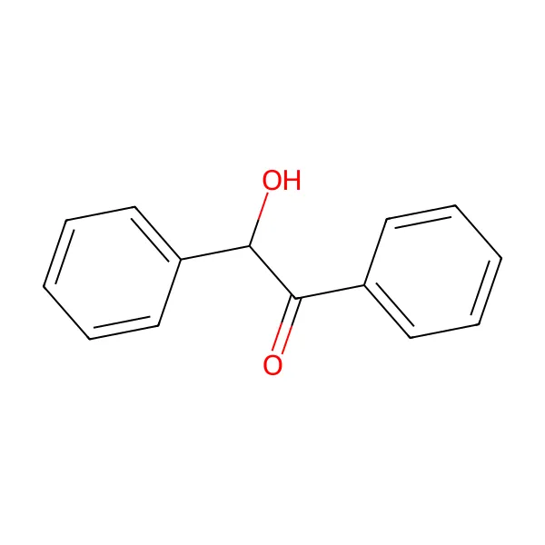 Benzoin molekül yapısı — CAS 119-53-9