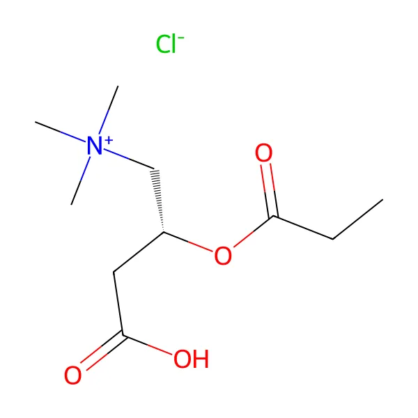 Propiyonil L-Karnitin Hidroklorür molekül yapısı — CAS 119793-66-7