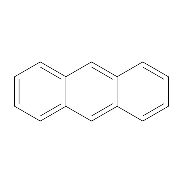 Antrasen molekül yapısı — CAS 120-12-7