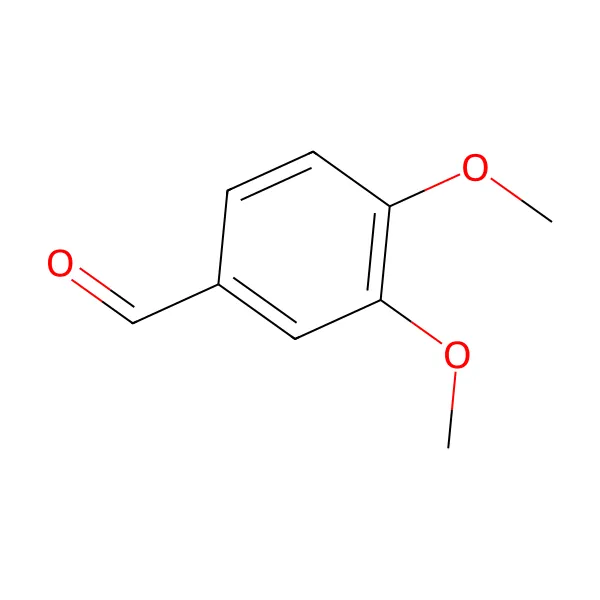 Veratraldehit molekül yapısı — CAS 120-14-9