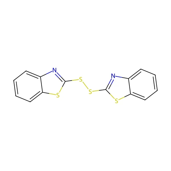 Dibenzoiltiyazil disülfit molekül yapısı — CAS 120-78-5