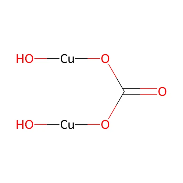 Bazik bakır karbonat molekül yapısı — CAS 12069-69-1