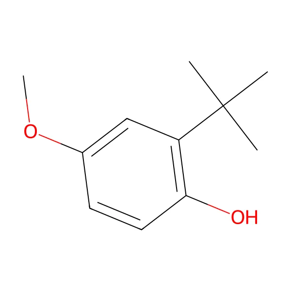 Butilhidroksianisol molekül yapısı — CAS 121-00-6