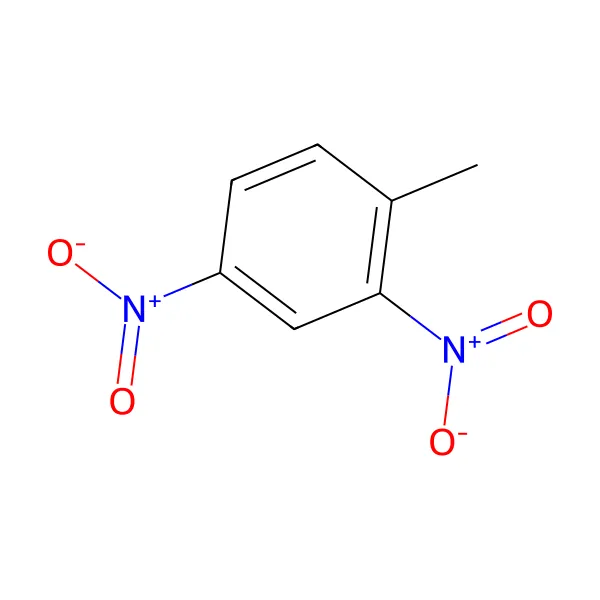 2,4-Dinitrotoluen molekül yapısı — CAS 121-14-2