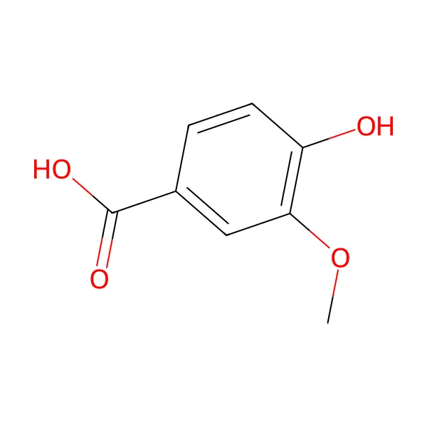 Vanilik asit molekül yapısı — CAS 121-34-6