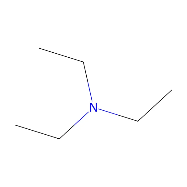 Trietilamin molekül yapısı — CAS 121-44-8