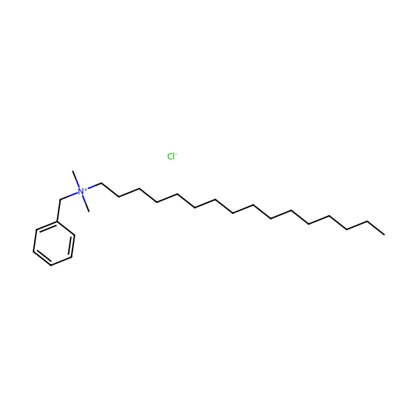 Setalkonyum klorür molekül yapısı — CAS 122-18-9