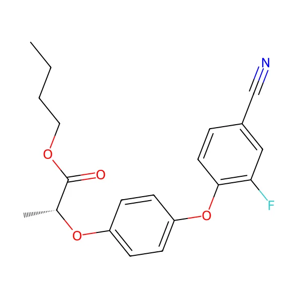 Sihalofop-bütil molekül yapısı — CAS 122008-85-9