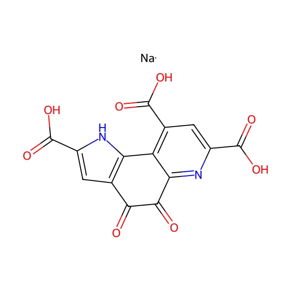 Pirolokinolin Kinon Disodyum Tuzu (PQQ) molekül yapısı — CAS 122628-50-6