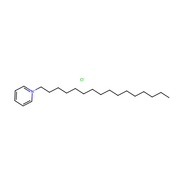 Setilpiridinyum klorür molekül yapısı — CAS 123-03-5