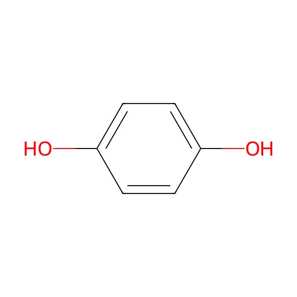 Hidrokinon molekül yapısı — CAS 123-31-9