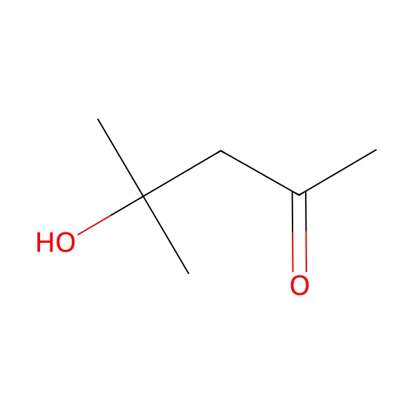 Diaseton alkol molekül yapısı — CAS 123-42-2