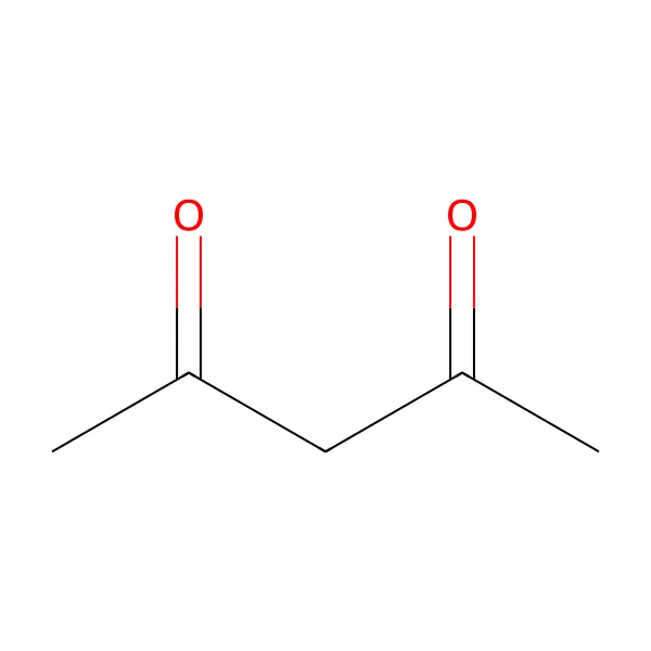 Asetilaseton molekül yapısı — CAS 123-54-6