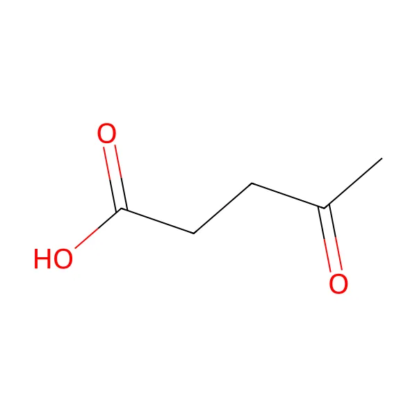 Levulinik asit molekül yapısı — CAS 123-76-2